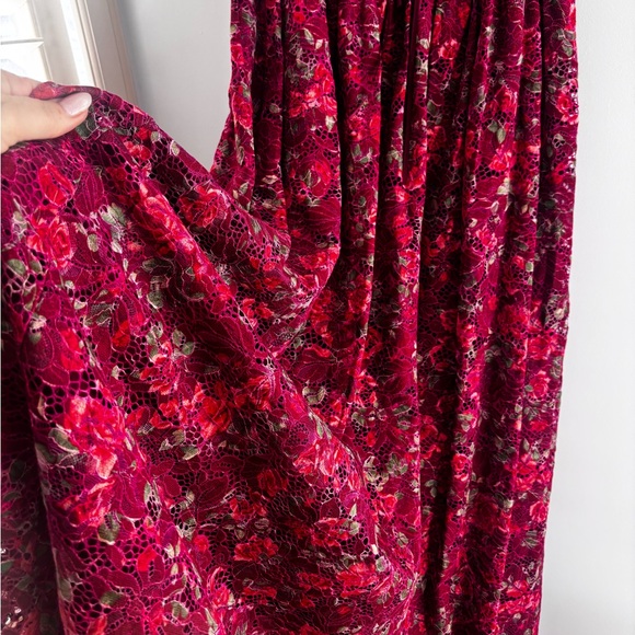 NWT Altar'd State Liora Floral Lace Maxi Dress with Spaghetti Straps Sz L - Picture 5 of 9